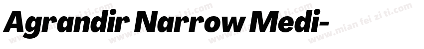 Agrandir Narrow Medi字体转换